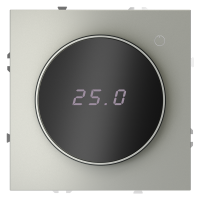 Терморегулятор электронный VOLTUM S70 с индикацией и датчиком, для теплого пола, (сталь)