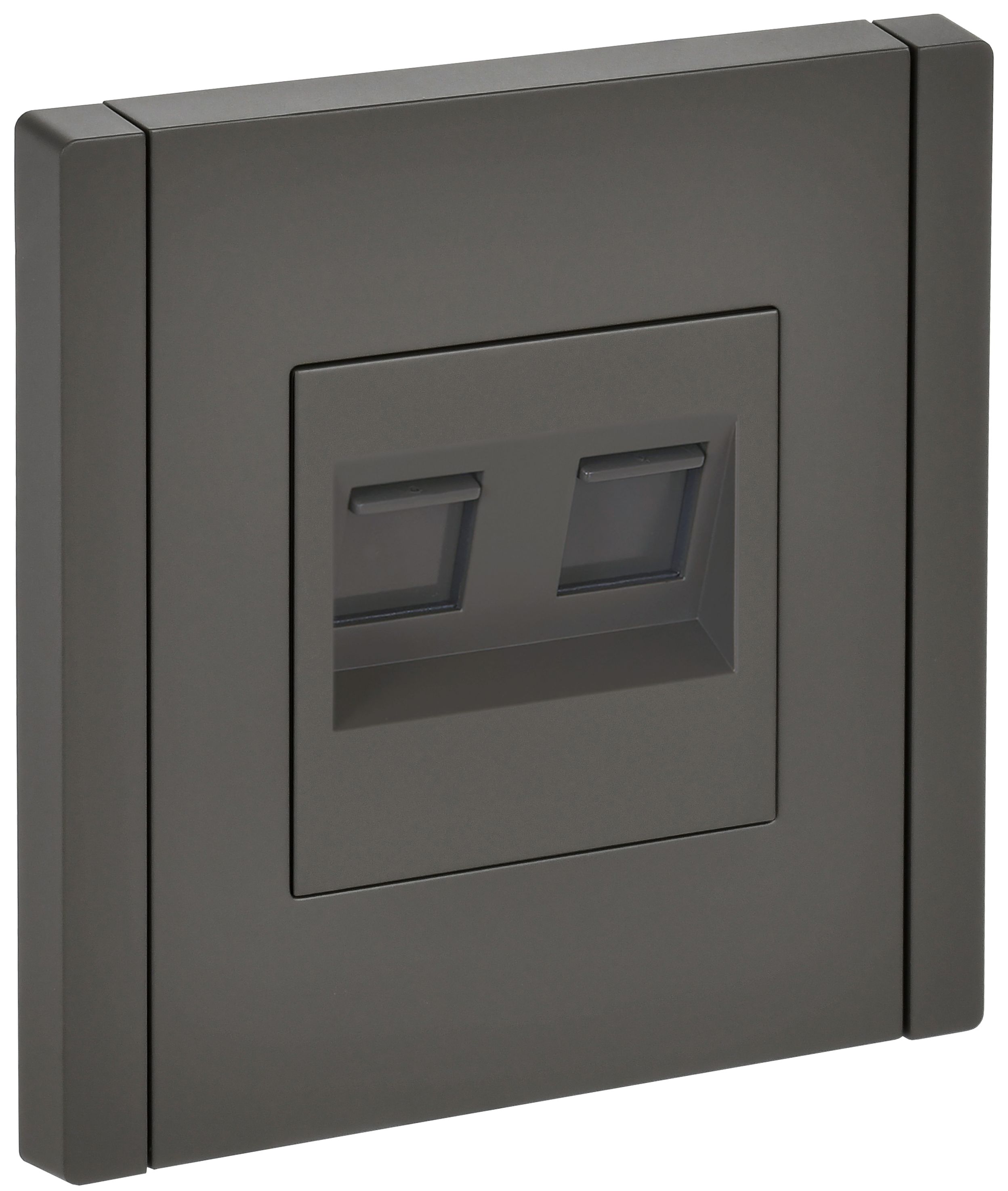 FORTE&PIANO Розетка двойная RJ11+RJ45 кат.5E FP335 серый IEK