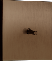 Переключатель на 1 тумблер, цилиндр, 10AX 250V, бронза, серия N96