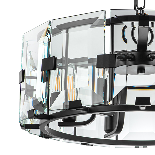 713267 Люстра NOVARA 6x40W E14 ЧЕРНЫЙ МАТОВЫЙ