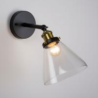 Светильник бра настенный в стиле Лофт AM Group AM6056-1W BK+CL