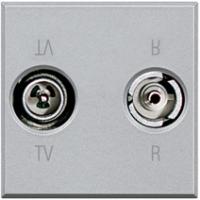 BT Axolute Алюминий Розетка ТV-RD оконечная 2 мод