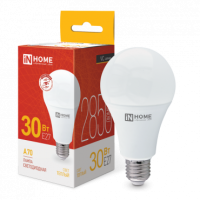Лампа сд LED-A70-VC 30Вт 230В Е27 3000К 2850Лм IN HOME