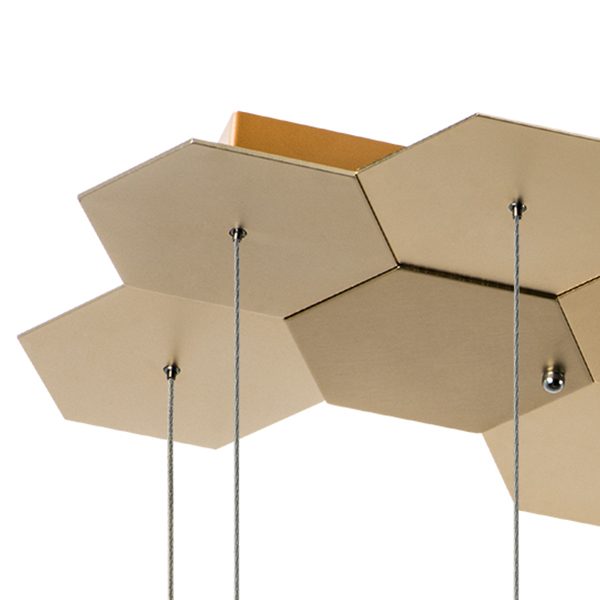 750263 Люстра подвесная FAVO LED-80W 3840LM Satin Gold 4000K