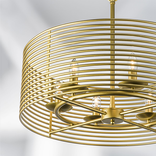 728063 Люстра ZETA 6х40W E14 ЗОЛОТО