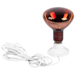 FITO-Holder-CAP-light 3 м  Светильник для инфракрасной лампы ЭРА FITO-Holder-CAP-light 3 м патрон-основание керамический с кабелем и цоколем Е27