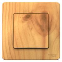 BLANCA С/У 1-клавишный ПЕРЕКЛЮЧАТЕЛЬ (сх.6), 10А, 250В, ЯСЕНЬ