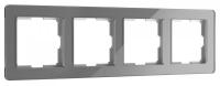 W0042704/ Рамка на 4 поста Acrylic (графит)