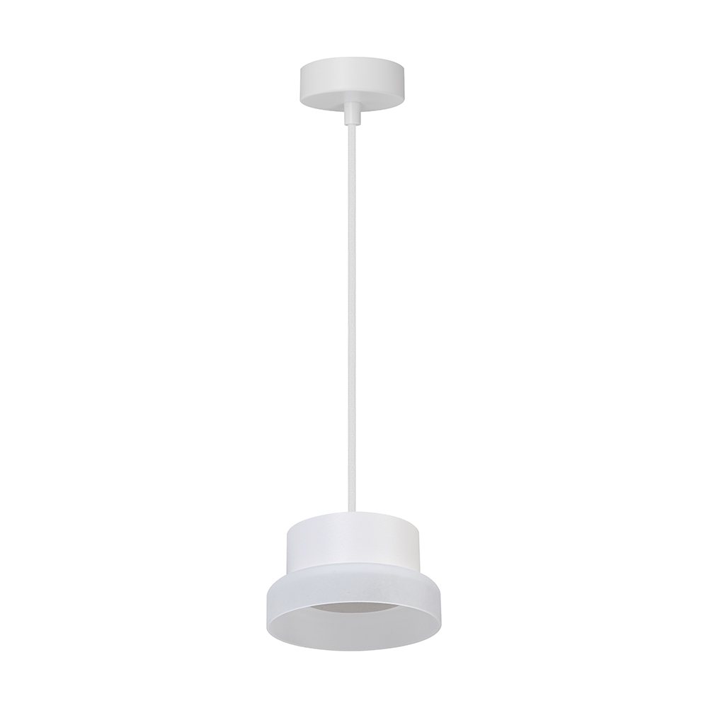 Светильник потолочный Feron Barrel HL4608 OPAL levitation 12W, 230V, GX53, белый, на подвесе 1,7 м FERON HL4608
