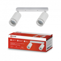 Светильник потолочный НПБ СПОТ-2xGU10-AR-WH под GU10 260х55х165мм белый IN HOME