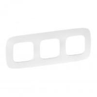 Legrand Valena ALLURE Тиснение белое Рамка 3-ая