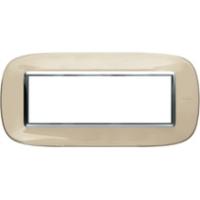 BT Axolute Бежевая карамель Рамка 6 мод эллипс