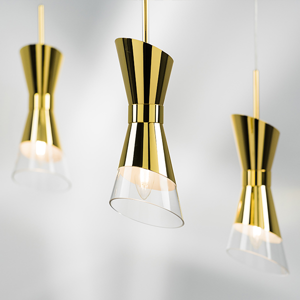 817012 Люстра STRATO 1х40W E14 ЗОЛОТО