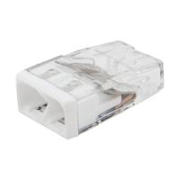 Экспресс-клемма REXANT СМК 2273-202, 2-проводная 0.5-2.5 мм², прозрачная, блистер (20 шт./уп.)