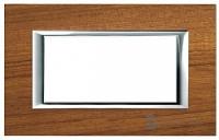 BT Axolute Тиковое дерево Рамка 4 мод прямоугольная