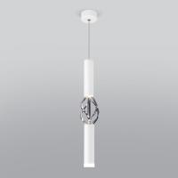 Подвесной светодиодный светильник в стиле лофт 50191/1 LED белый / хром