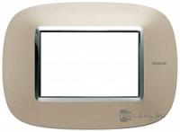 BT Axolute Светлый титан Рамка 3 мод эллипс