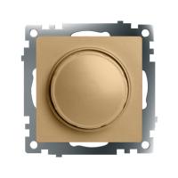 Выключатель диммирующий TRIAC (механизм), STEKKER, 250В, 500W, серия Катрин, золото, GLS10-7106-08