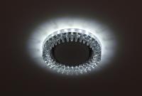 DK LD20 SL/WH Светильник ЭРА декор cо светодиодной подсветкой Gx53, прозрачный (30/720)