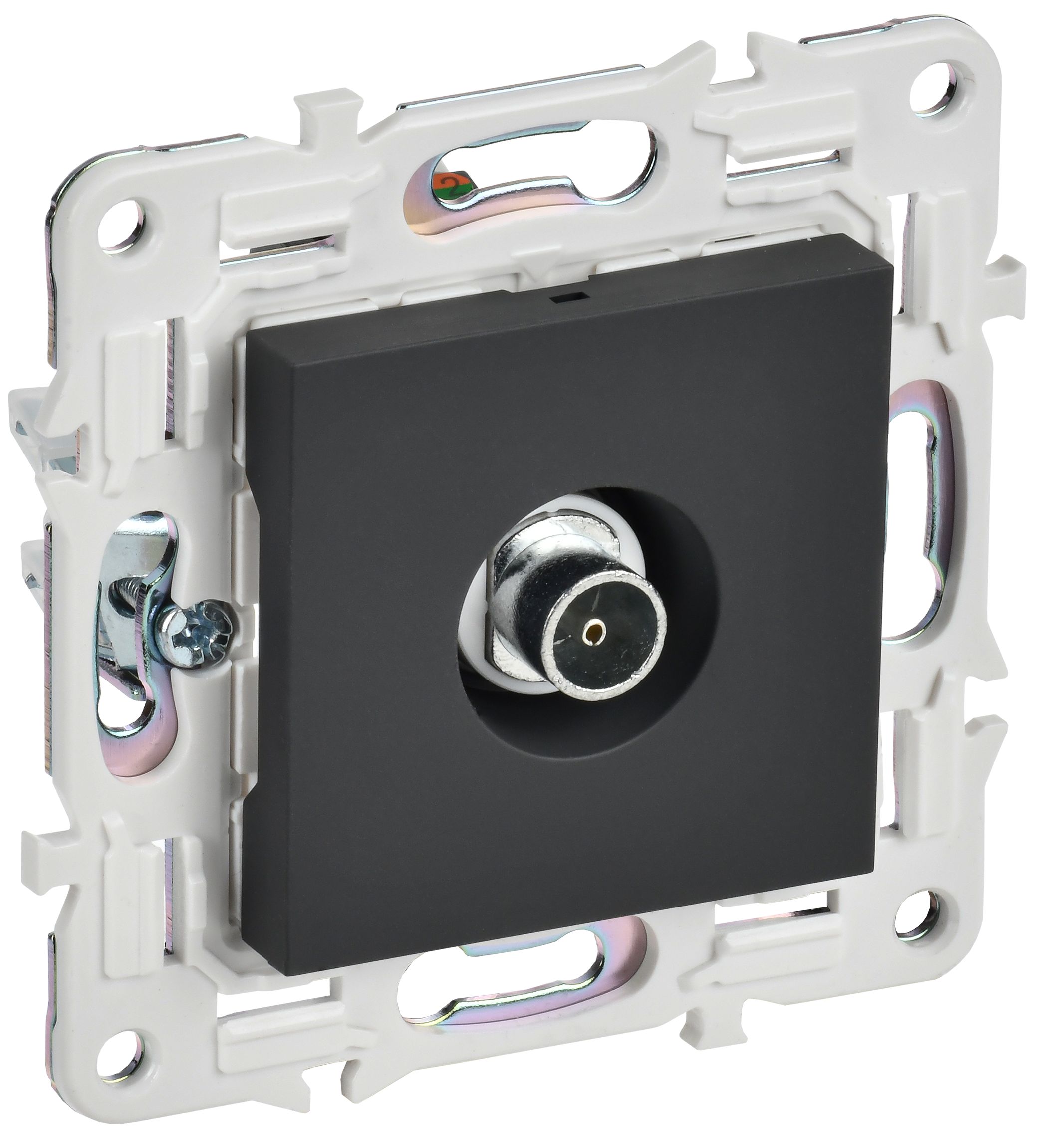 SKANDY Розетка TV оконечная SK-A12G графит IEK