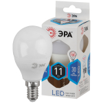 Лампочка светодиодная ЭРА STD LED P45-11W-840-E14 E14 / Е14 11Вт шар нейтральный белый свет