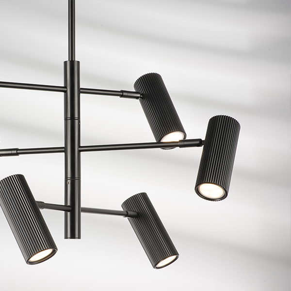 718267 Люстра ROMA 6х28W GU10 (led) MATT BLACK