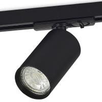 Светильник трековый, GU10, D52хH90мм, IP20, черный, без лампы