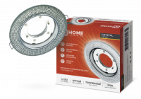 Светильник встраиваемый GX53R-crystal R02L с подсветкой 4К под GX53 Тонированный/Хром IN HOME