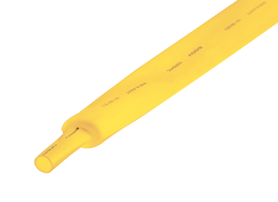 Трубка термоусаживаемая ТУТ нг 22,0/11,0мм, желтая, упаковка 10 шт. по 1м REXANT