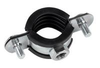 Хомут стальной 3/8" (15-19 мм), с уплотнителем EKF