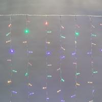 Гирлянда светодиодная Занавес 2х3м 448 LED МУЛЬТИКОЛОР прозрачный ПВХ IP65 постоянное свечение 230В соединяется NEON-NIGHT нужен шнур 303-500-1