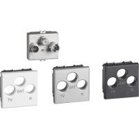 BT Axolute Мех Розетки TV-R-SAT звезда   экранир. с лицевыми панелями Белый  Алюминий  Антрацит  2