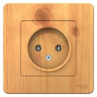 BLANCA С/У РОЗЕТКА без заземления без шторок 16А, 250В, ЯСЕНЬ