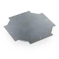 Крышка ответвителя Х-образного Профи INOX (AISI 316) 400 (1,0 мм) Промрукав