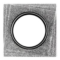 Светильник GCL-GX53-H38 Квадрат 3-х уровневый Серебряный Блеск