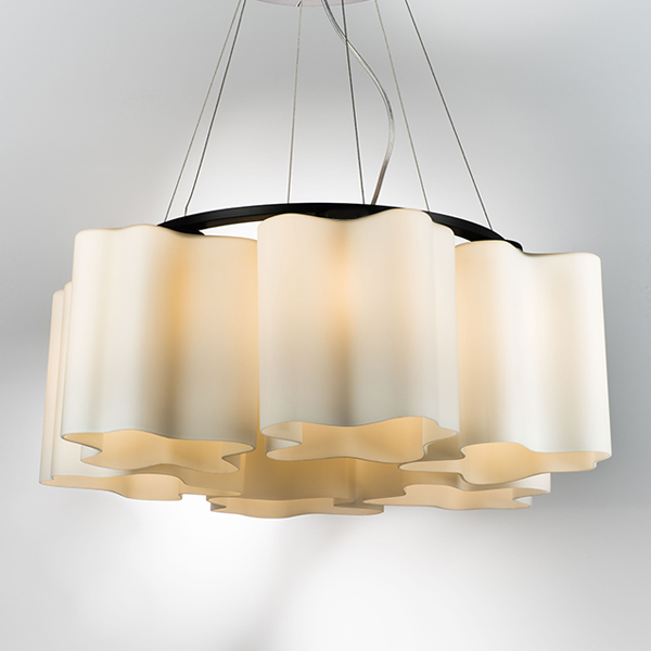 802167 Подвес NUBI 6х40W E27 ЧЕРНЫЙ МАТОВЫЙ/БЕЛЫЙ