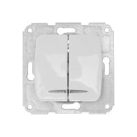 DEA Выключатель 2кл (инд) с/у 10А мех. Бел KRANZ 