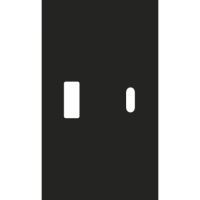 Usb+type c наклодкой 2--ух модульная (ЧЁРНЫЙ МАТОВЫЙ) MEITON AG12C