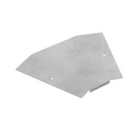 Крышка угла горизонтального 45 градусов Профи INOX (AISI 304) 400 (1,0 мм) Промрукав