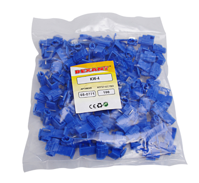 Ответвитель питания 1.0-2.5 мм² (ОВ-2/ЗПо-1 1,0-2,5) синий REXANT