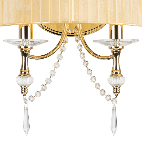 725623 Бра PARALUME 2x40W E14 ЗОЛОТО