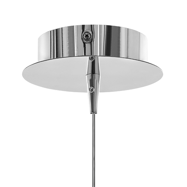 806010 Подвес ESCICA 1х40W E14 БЕЛЫЙ/КОНЬЯК/ХРОМ