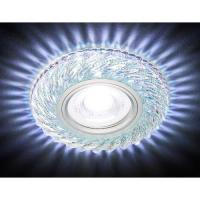 S295 PR хром/перламутровый хрусталь/MR16+3W(LED COLD)