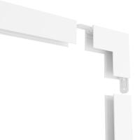 Угловой соединитель внутренний для накладного шинопровода белый, AM544 WH SMART