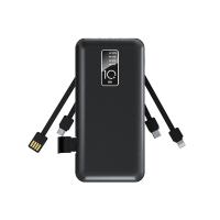 Портативное зарядное устройство Power Bank (аккумуляторная батарея) 10000 mAh, черное REXANT