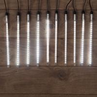 Гирлянда Тающие сосульки 24 В, комплект 10 шт. х 30 см, шаг 100 см, 420 LED, белый, соединяются