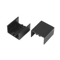 Соединитель на стык 40х25 черный (4 шт/комп) Промрукав