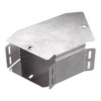 Угол горизонтальный 45 градусов с крышкой Стандарт 150х100 Промрукав