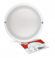 Светильник сд герм СПП МД-2565-КРУГ 25Вт 6500К 2250Лм с микроволн датчиком IP65 175мм IN HOME