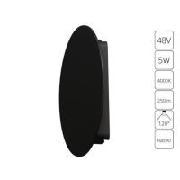 A6163PL-1BK СВЕТИЛЬНИК НАСТЕННЫЙ RAPID 48В 5Вт 173лм 4000К 90+ 120°